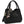 DIONA J WOMEN'S SMOOTH SCARF TOP HANDLE SATCHEL BAG COLOR BLACK