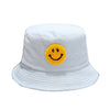 Smile jacquard terry towel bucket hat White