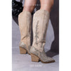 Cape Robbin Block Studded Western Cowboy Boots Ivory Size 6.5