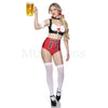 Sexy Oktoberfest Babe 5 Pc Sleeveless Crop Top high waist shorts Cosplay Sz S/M