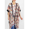DIONA J FASHION FLOWER PRINT KIMONO ONE SIZE COLOR PINK