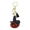 Rhinestone Halloween Pumpkin Tassel Key Chain