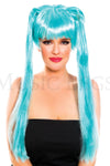 Turquoise wig
