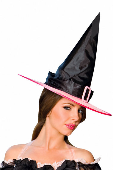 Music Legs Black and Pink Witch Hat