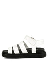 Belcher Faux Leather Buckle Detail Sandals