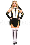 Plus Size Bad Habit Nun Costume