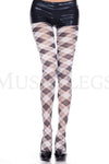 Multi color argyle pantyhose