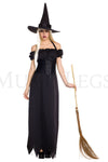 Off-the shoulder long tattered dress