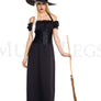 Off-the shoulder long tattered dress