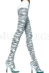Zebra design tights
