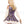 Peasant style paisley dress with gold trim and lace up sides