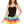Stretch cami with attached rainbow tutu