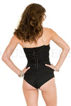 Strapless lace up back bodysuit