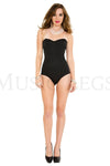 Strapless lace up back bodysuit
