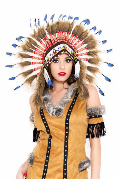 Music Legs Indian Feather Headdress