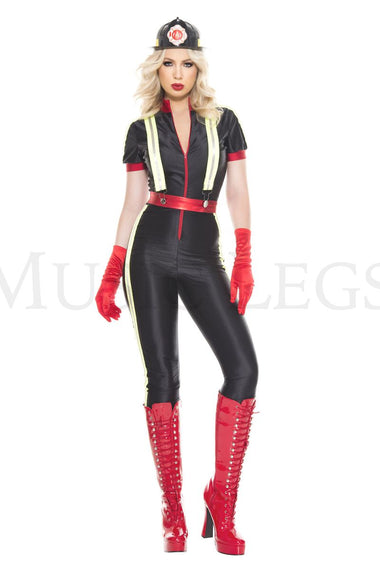 Music Legs Hottest Firefighter Costume