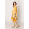 DIONA J TILE PRINT KIMONO ONE SIZE COLOR ORANGE