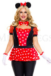 Plus Size Polka Dot Mouse Costume