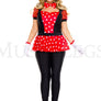 Plus Size Polka Dot Mouse Costume