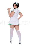 Plus Size Sexy Leaf Nurse