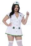 Plus Size Sexy Leaf Nurse