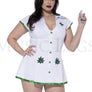 Plus Size Sexy Leaf Nurse