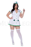 Plus Size Sexy Leaf Nurse