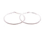 GOLD RHINESTONE HOOP EARRINGS