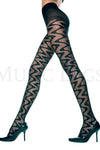 Swirl design pantyhose