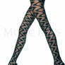 Swirl design pantyhose