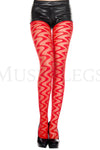 Swirl design pantyhose