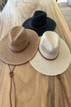 Straw Braided Flat Top Fashion Hat