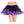 Contrast colored trim petticoat