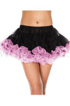 Contrast colored trim petticoat