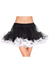 Contrast colored trim petticoat