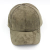 SUEDE FELT BASEBALL CAP