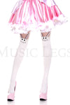 Rabbit print spandex pantyhose