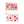 Heart Pattern Crystal Rhinestone Studded Bead Zip Coin Bag Wristlet Strap Pink