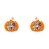 Halloween Trick or Treat Pumpkin Stud Earring