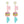 Diona J Easter Seed Beed HOP Egg Hunt Letter Embroidery Drop Earrings