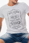 Best Father all The Time, Father's Day Graphic Tee Round Neck Statment T-Shirt for Men