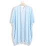 DIONA J STYLISH FASHIONABLE SOLID KIMONO CARDIGAN ONE SIZE COLOR BLUE