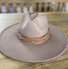 Wide brim panama hat in vegan felt