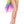 Rainbow long back tulle