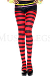 Wide striped tights