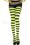 Wide striped tights