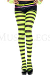 Wide striped tights