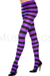 Wide striped tights