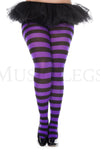 Plus size wide striped tights