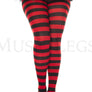 Plus size wide striped tights
